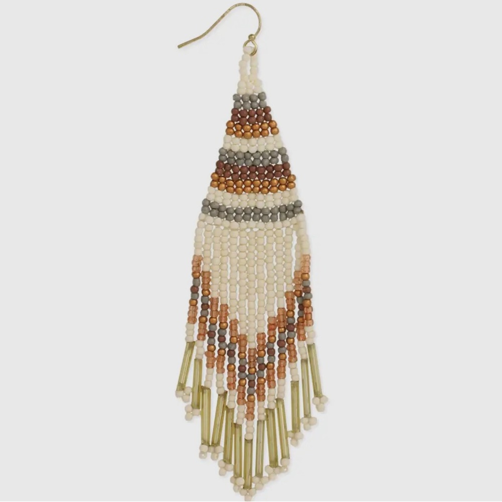 Elegant Beaded Dangle Earrings